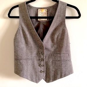 Grey Brown Vest